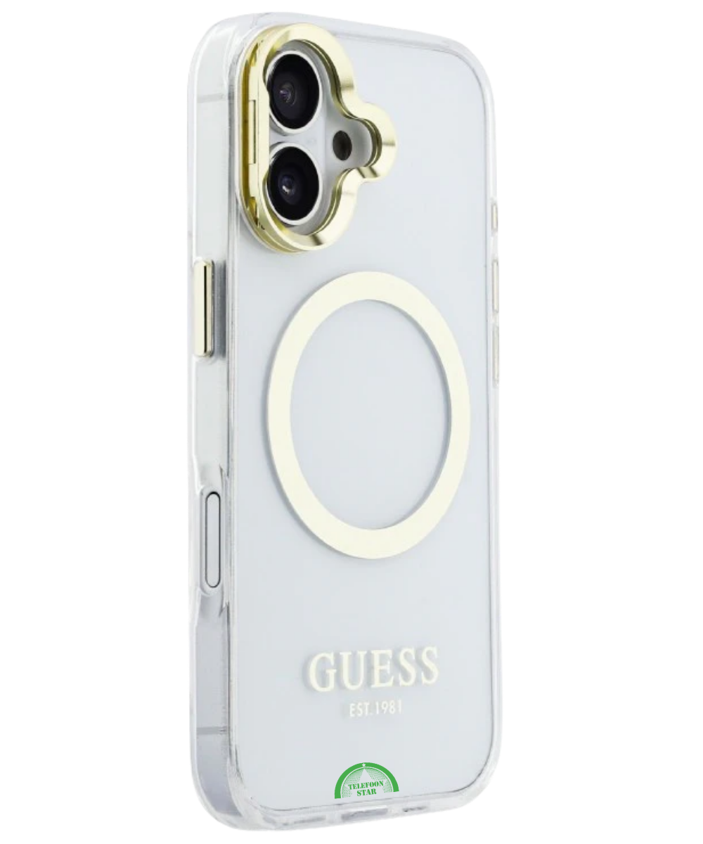 Hoesje iPhone 17 Wit MagRing PearlGuard Case