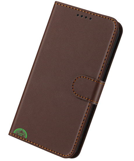 Hoesje voor Xiaomi Redmi A7 Pro Wallet Case Bruin Duurzaam Comfortabele grip