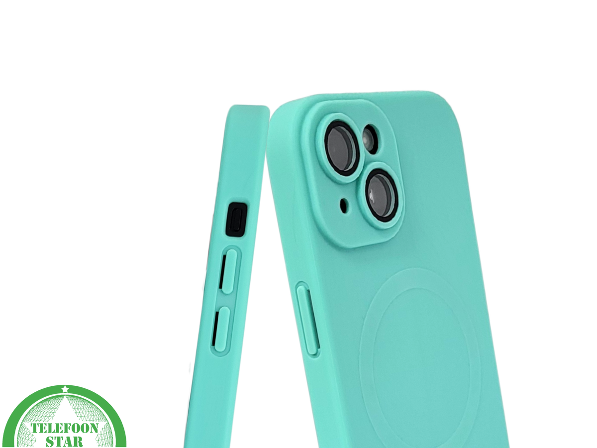iPhone 15 Hoesje &ndash; Turquoise Met MagSafe | Fris, Functioneel &amp; Kleurvol