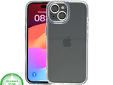iPhone 15 Hoesje &ndash; Transparant Met Zwarte Achterkant | Minimalistisch &amp; Stijlvol