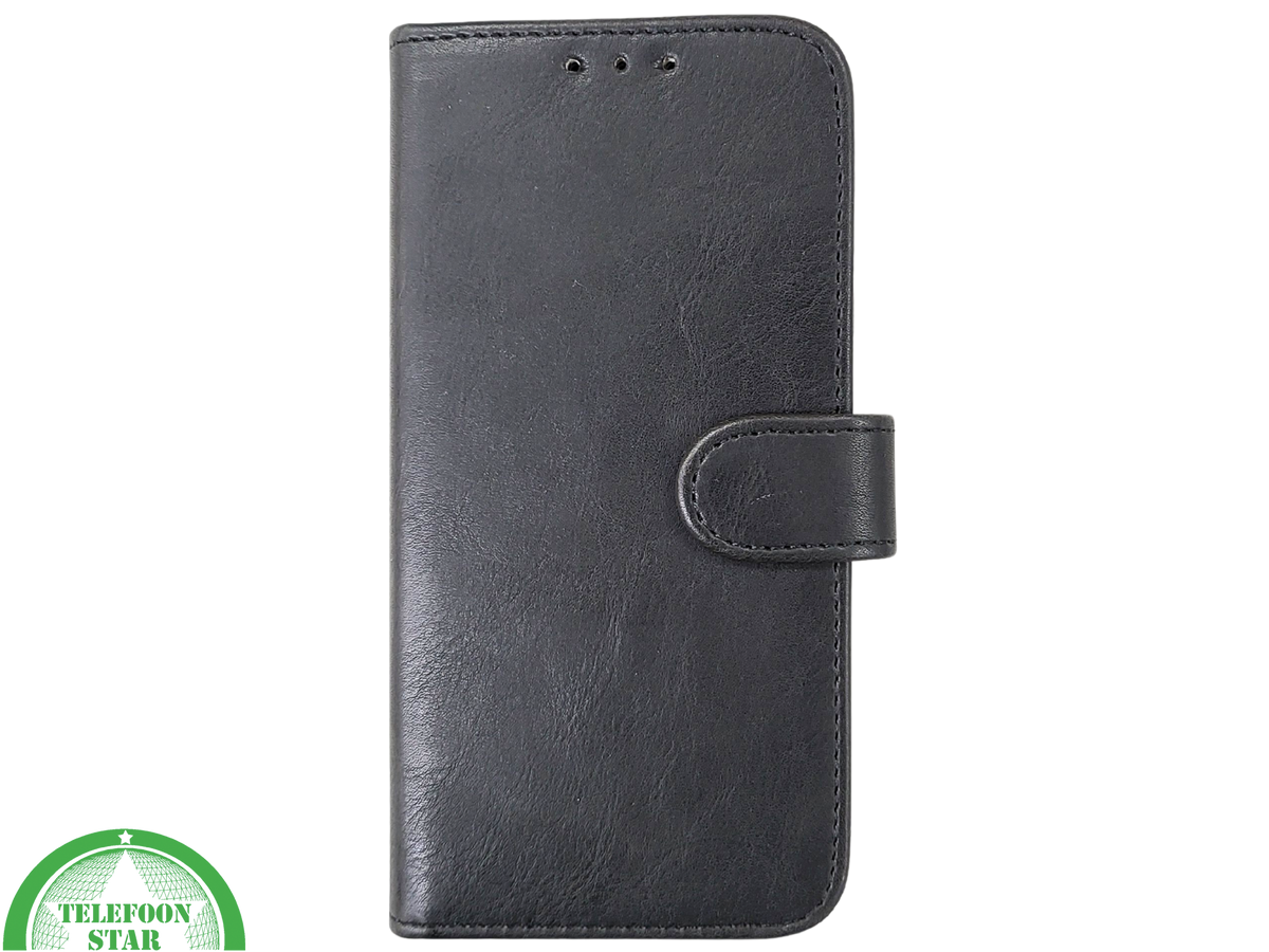 Zwart Bookcase Hoesje iPhone 13 / 14 &ndash; Met Bandje en Standaardfunctie | &euro;14,95