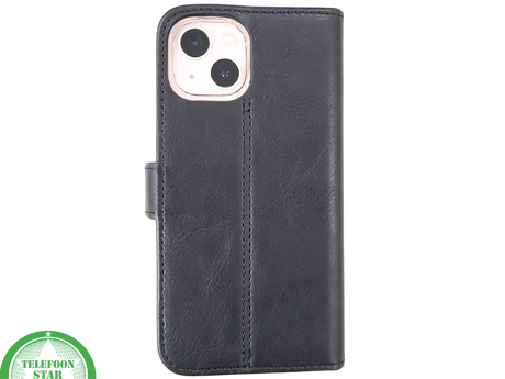 Zwart Bookcase Hoesje iPhone 13 / 14 &ndash; Met Bandje en Standaardfunctie | &euro;14,95