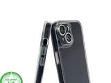 iPhone 15 Hoesje &ndash; Transparant Met Zwarte Achterkant | Minimalistisch &amp; Stijlvol