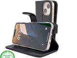 Zwart Bookcase Hoesje iPhone 13 / 14 &ndash; Met Bandje en Standaardfunctie | &euro;14,95