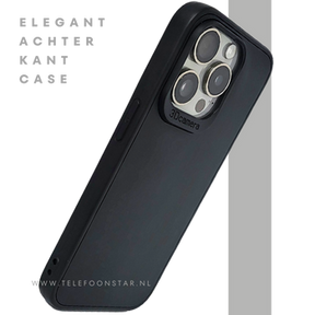 Mat Zwart iPhone 15 Pro Hoesje met Camerabescherming &ndash; Clean &amp; Krachtig | Telefoonstar.nl