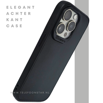 Mat Zwart iPhone 15 Pro Max Hoesje met Camerabescherming &ndash; Clean &amp; Krachtig | Telefoonstar.nl