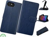 Hoesje voor iphone 17e Boek Case Leer Wallet Case Donkerblauwe
