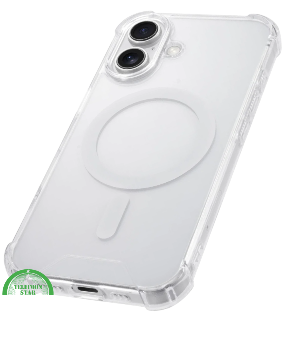 MagSafe Silicone hoesje voor iPhone 16 &ndash; stijlvol, praktisch, veilig, Slank, Schokbestendig &amp; Transparant | Telefoonstar