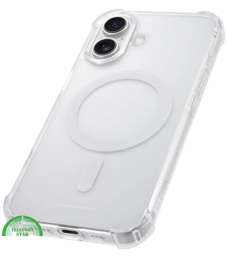 MagSafe Silicone hoesje voor iPhone 16 Plus &ndash; stijlvol, praktisch, veilig, Slank, Schokbestendig &amp; Transparant | Telefoonstar