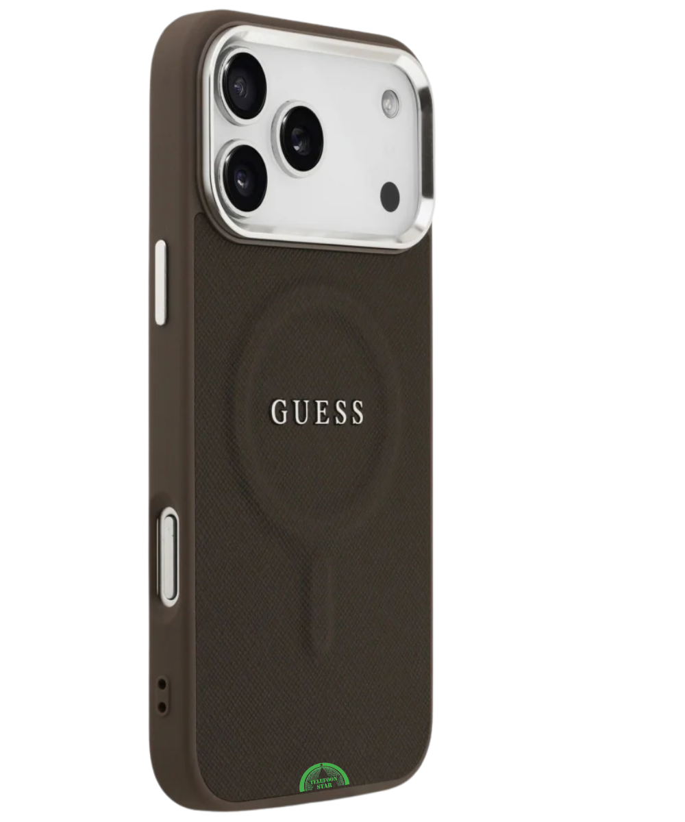 Hoesje voor iPhone 17 Pro Bruin Guess Slank, stevig en nauwkeurig