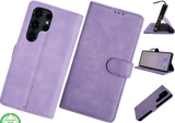Hoesje voor Samsung S26 Ultra paars Boek Leer Stijlvolle en Beschermende Wallet lather