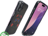 iPhone 16 hoesje transparant met kleurrijke skull print en extra bescherming