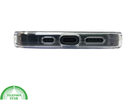 iPhone 16 Pro Max Transparant Hoesje met Opklapbare Kaarthouder &ndash; Stevige en Elegante Bescherming