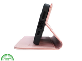 Bookcase Hoesje iPhone 16 Pro Roze &ndash; Elegante Wallet Case met Pasjeshouder