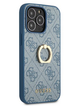 Trendy iPhone 13 Pro Ring Case Blue Edition