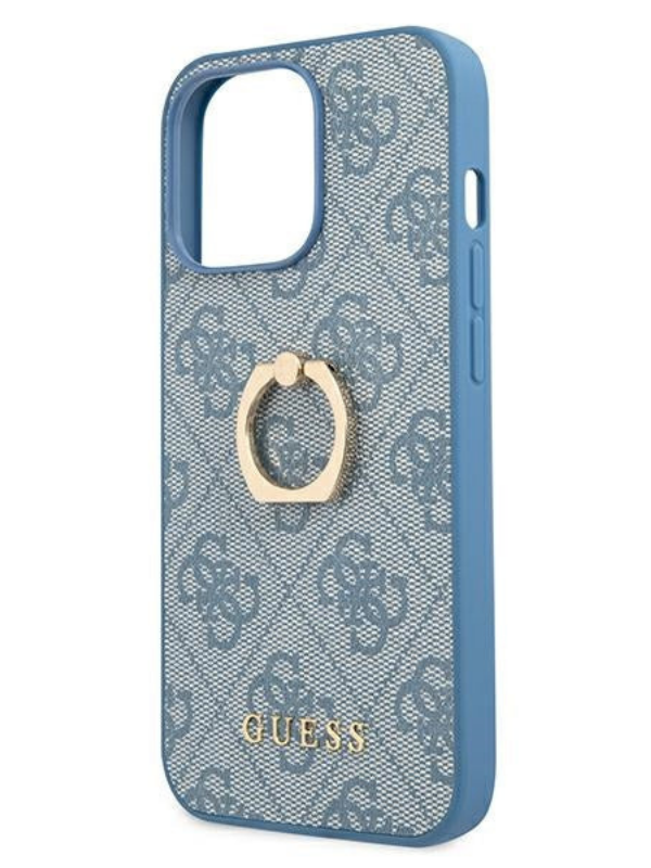 Trendy iPhone 13 Pro Ring Case Blue Edition
