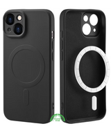 Hoesje voor iPhone 15 Zwart MagSafe, Slank, Beschermend &amp; Premium Grip
