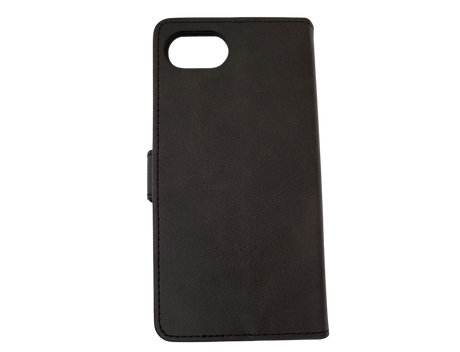 Luxe Boek iPhone 16E (2025)Zwart Leerlook Wallet Case Kaartvakken