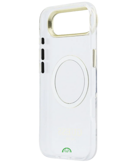 Hoesje voor iPhone 17 Air Crystal Halo Ring Case Opstaande rand aan voorzijde