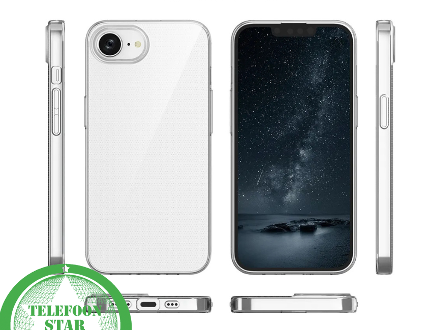 Antishock Hoesje voor iPhone 16E (2025) Slank &amp; Schokabsorberend Transparante Cove