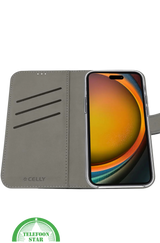 iPhone 16 Pro Bookcase Hoesje &ndash; Wit | Elegant Design met Volledige Bescherming