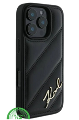 Hoesje voor iPhone 16 Pro Max Luxe Hoesje Zwart &ndash; Stijlvolle Bescherming met Elegant Design
