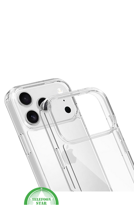Perfecte pasvorm voor iPhone 18 Pro – Silicone, Flexibel, Helder & Extra Sterk, transparant en Extra bescherming voor camera en scherm | Telefoonstar