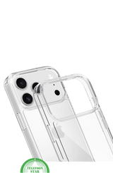 Perfecte pasvorm voor iPhone 17 Pro Max&ndash; Silicone, Flexibel, Helder &amp; Extra Sterk, transparant en Extra bescherming voor camera en scherm | Telefoonstar