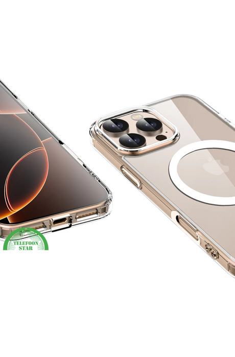 Transparant hoesje voor iPhone 16 Pro Max Silicone &ndash; MagSafe Ready, Sterke, Bescherming | Telefoonstar