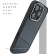 hoesje doorzichtig zwarte randen silicone voor iPhone 16 Pro Max