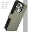 Groen Bookcase Hoesje 2 en 1 iPhone 15 Pro Max&ndash; Lederen Look &amp; Kaartvak | Telefoonstar.nl