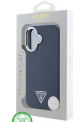 Hoesje voor iPhone 16 Donkerblauw &ndash; Stijlvolle Bescherming in Modern Design
