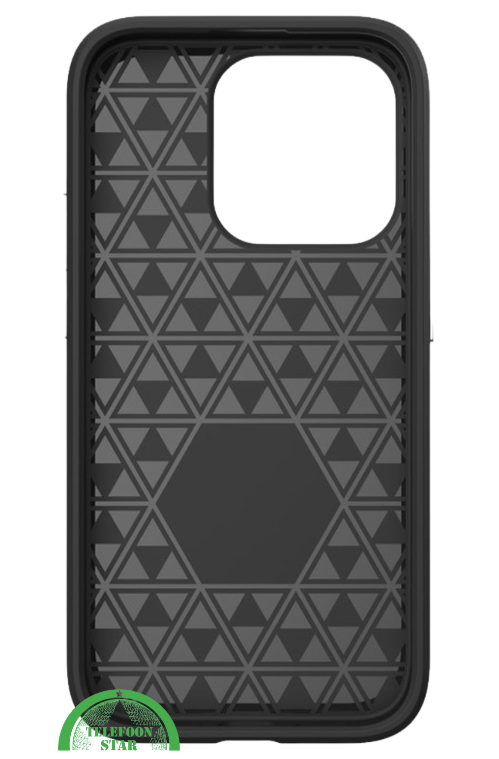 Hoesje voor iPhone 16 Pro &ndash; Zwart Anti-Slip &amp; Extra Bescherming, Schokbestendig TPU-materiaal