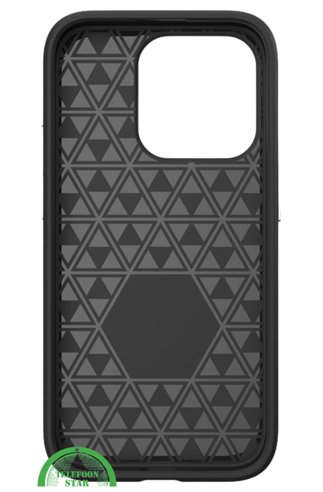 Hoesje voor iPhone 16 Pro &ndash; Zwart Anti-Slip &amp; Extra Bescherming, Schokbestendig TPU-materiaal