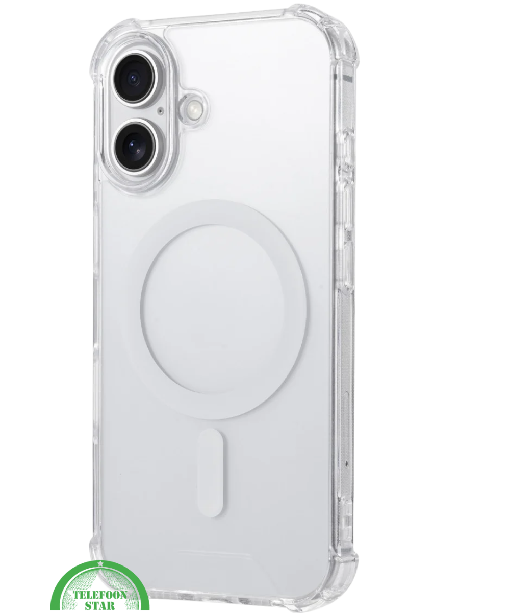 MagSafe Silicone hoesje voor iPhone 16 &ndash; stijlvol, praktisch, veilig, Slank, Schokbestendig &amp; Transparant | Telefoonstar