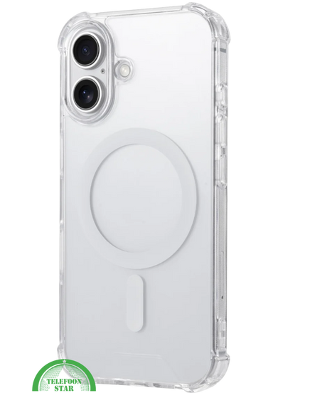 MagSafe Silicone hoesje voor iPhone 16 &ndash; stijlvol, praktisch, veilig, Slank, Schokbestendig &amp; Transparant | Telefoonstar
