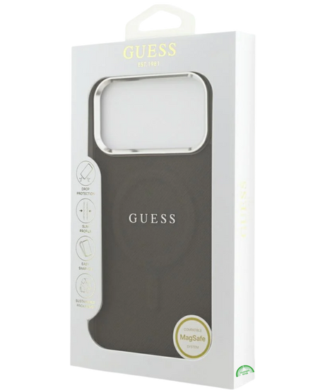 Hoesje voor iPhone 17 Pro Bruin Guess Slank, stevig en nauwkeurig