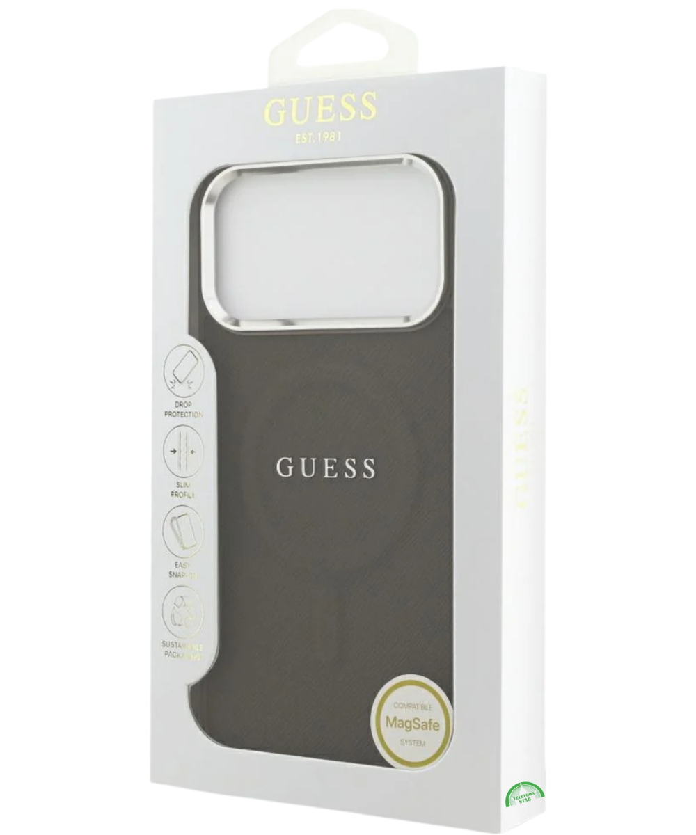 Hoesje voor iPhone 17 Pro Max Bruin Guess Slank, stevig en nauwkeurig