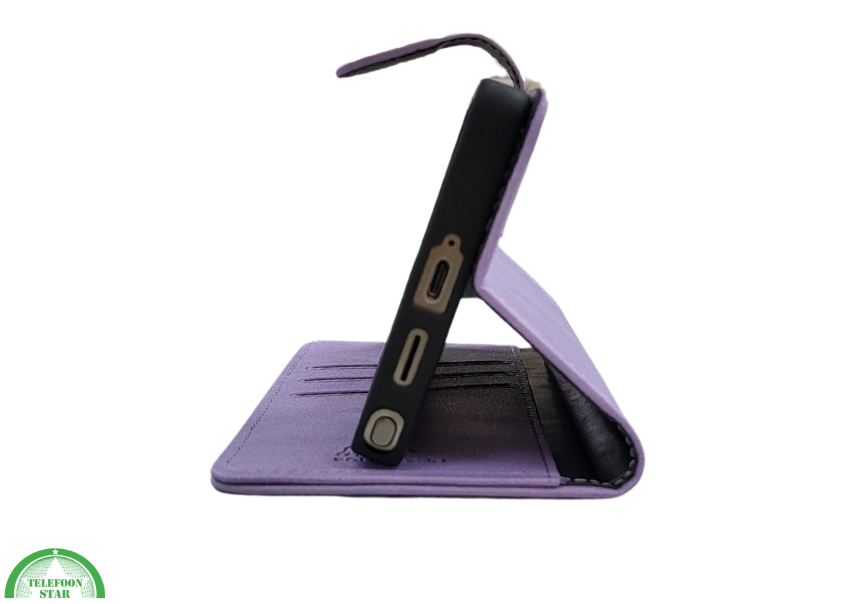 Hoesje voor Samsung S26 Ultra paars Boek Leer Stijlvolle en Beschermende Wallet lather