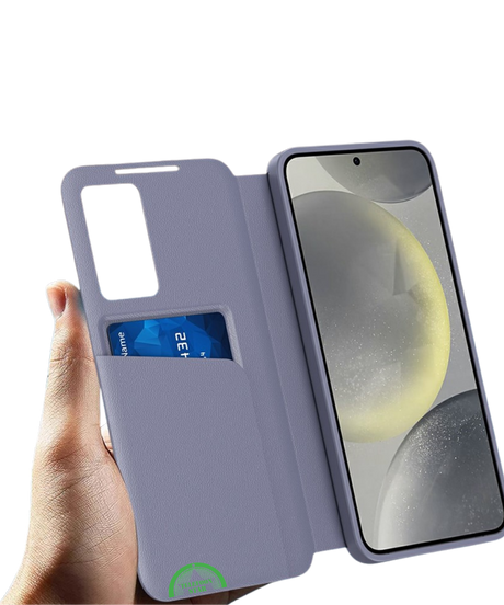 Samsung Galaxy S26 Ultra Paars Wallet Case Met Smart Window Bescherming