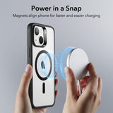 iPhone 13 HaloLock hoesje zwart doorzichtig