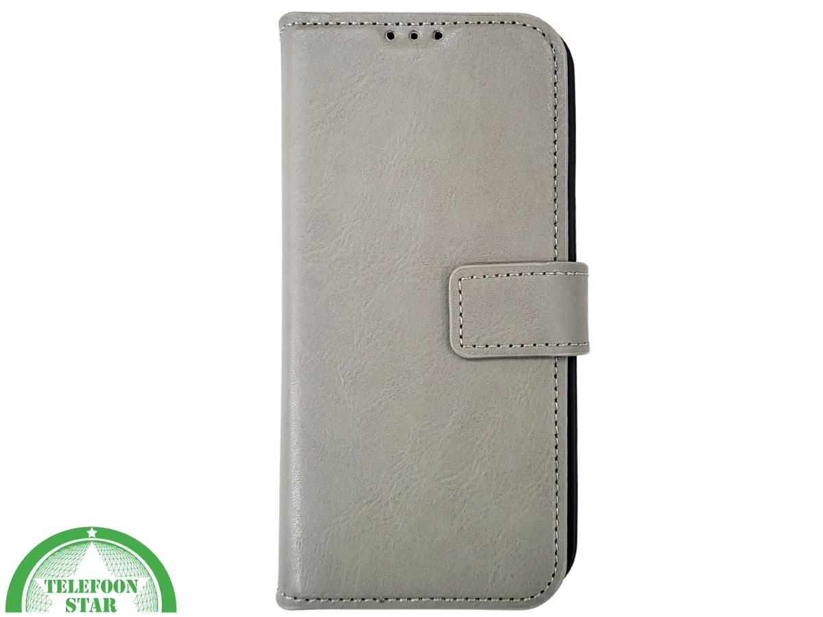 iPhone 15 Plus 2-in-1 Hoesje Groen Leer &ndash; Bookcase Met 2 in 1 Functie