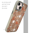 Floral Softcase iPhone 13 / 14 &ndash; Bloemen Hoesje met Groene Rand | Telefoonstar