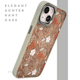 Floral Softcase iPhone 13 / 14 &ndash; Bloemen Hoesje met Groene Rand | Telefoonstar