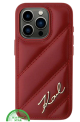 iPhone 16 Pro Luxe Leren Hoesje &ndash; Rood | Elegant, Stevig en Stijlvol Design