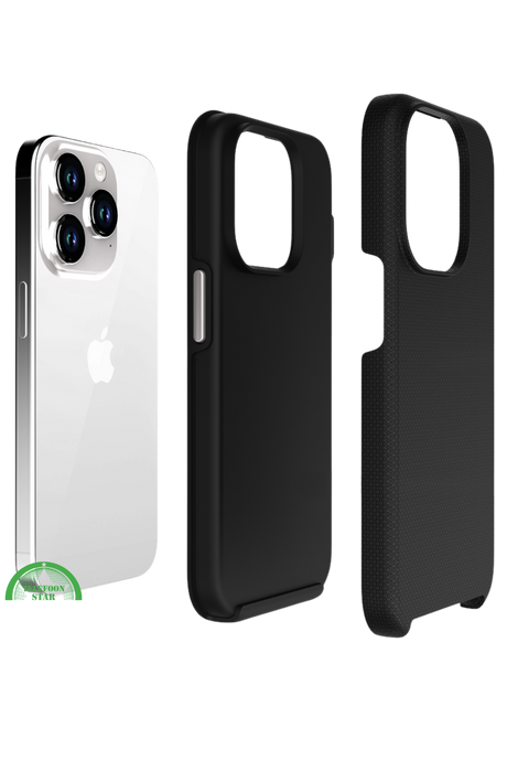 Hoesje voor iPhone 16 Pro &ndash; Zwart Anti-Slip &amp; Extra Bescherming, Schokbestendig TPU-materiaal