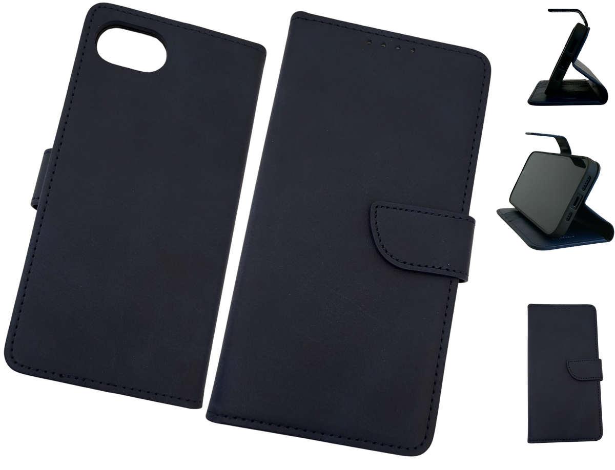 Hoesje voor iPhone 17e blauw Leerlook