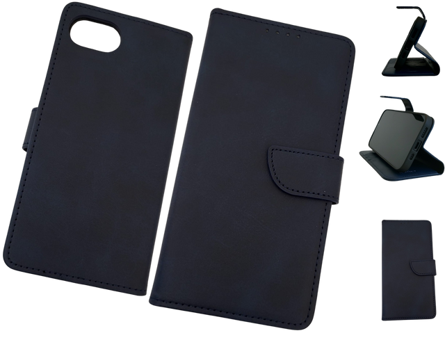 Hoesje voor iPhone 17e blauw Leerlook