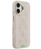 Hoesje iPhone 17 Beige met Goudkleurige Camera-Rand