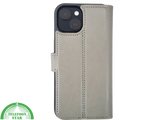iPhone 15 Plus 2-in-1 Hoesje Groen Leer &ndash; Bookcase Met 2 in 1 Functie
